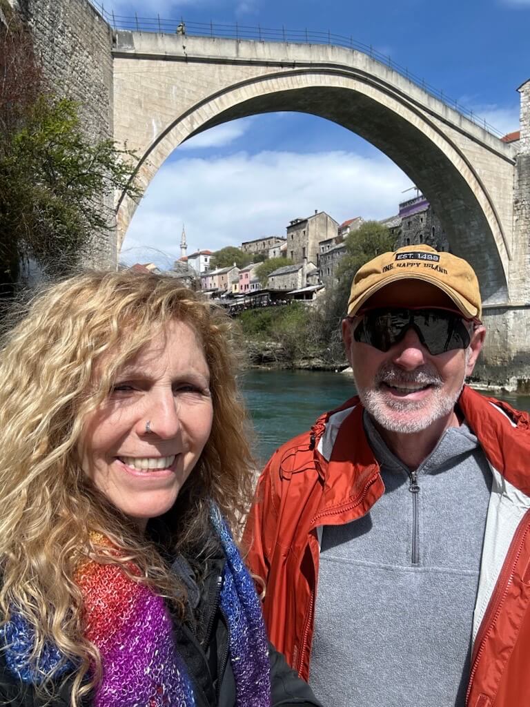 Dr Robert Lending & Wife near unknown bridge