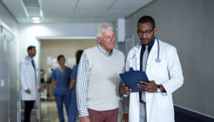 patient with internal medicine doctor